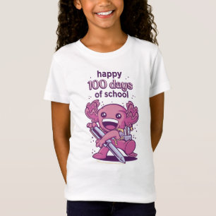 Camiseta 100 dias de convite escolar T-Shirt
