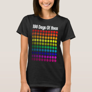 Camiseta 100 Dias De Cores Matiz Professor & Aluno Da Escol