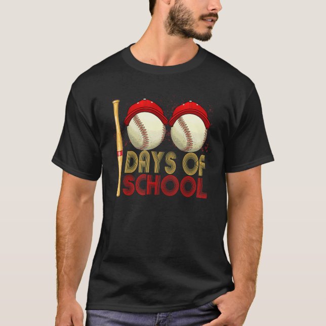 Camiseta 100 Dias De Crianças De Basquete Na Escola Jovens  (Frente)