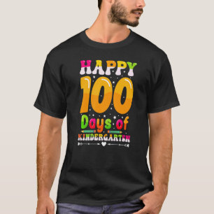 Camiseta 100 Dias de Crianças do Jardim de Infância Profess