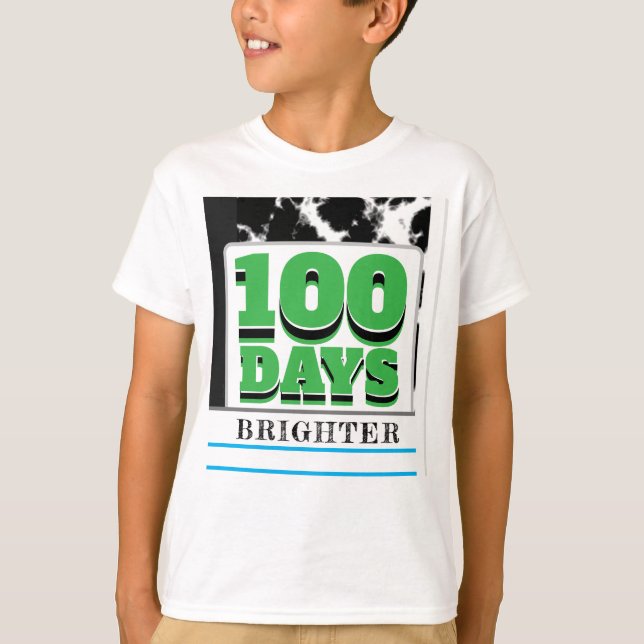 Camiseta 100 dias de Design verde para o Livro Verde da esc (Frente)