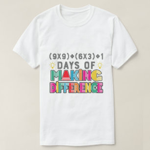Camiseta 100 dias de diferença de Fazer