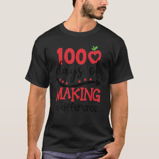 Camiseta 100 Dias De Diferença De Fazer 100 Dias De Profess