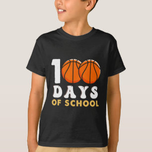 Camiseta 100 Dias De Diversão De Professores De Basquete