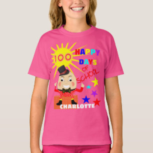 Camiseta 100 Dias De Diversão Escolar Humpty Personalizado