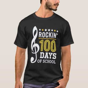 Camiseta 100 Dias de Diversão Escolar Musical Professor e A
