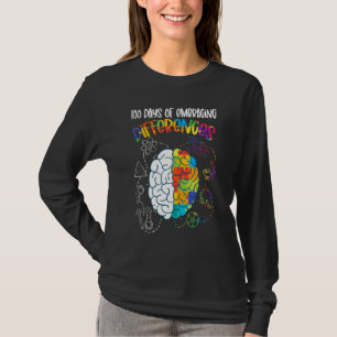Camiseta 100 Dias De Embrulhamento De Diferenças De Aut De