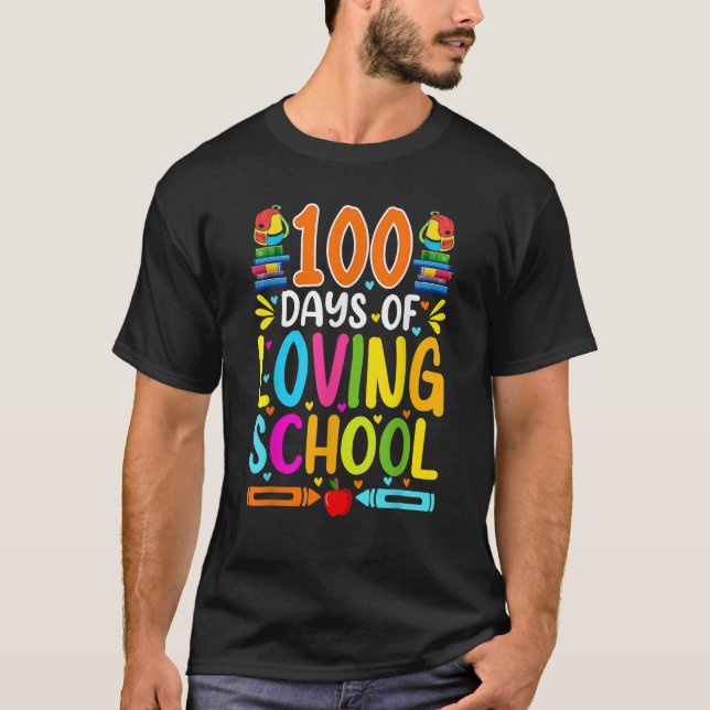 Camiseta 100 Dias De Encantadora Gota Escolar 100º Dia Da E (Frente)