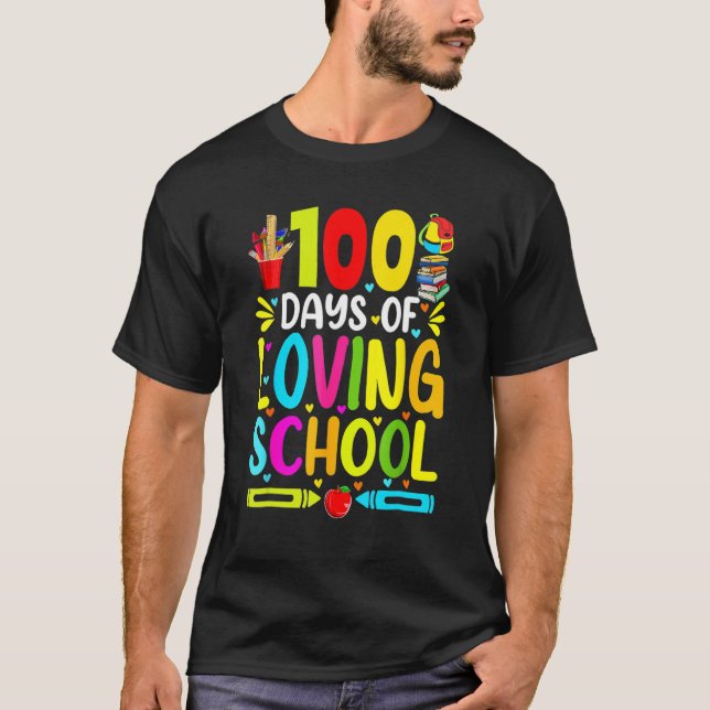 Camiseta 100 Dias De Encantadora Gota Escolar 100º Dia Da E (Frente)