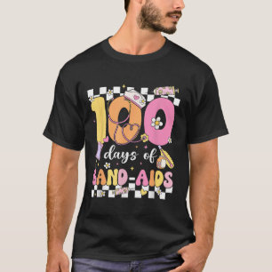Camiseta 100 Dias De Enfermeira Da Escola De Banda Aids 100