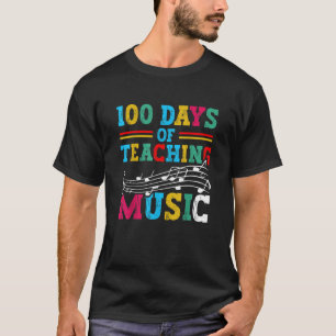 Camiseta 100 Dias De Ensino Da Escola De Música Assunto Pro