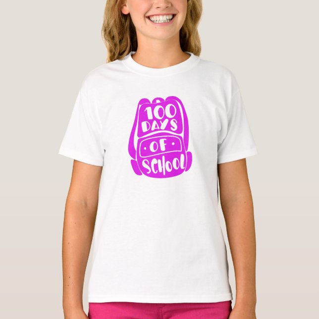 Camiseta 100 dias de escola (Frente)