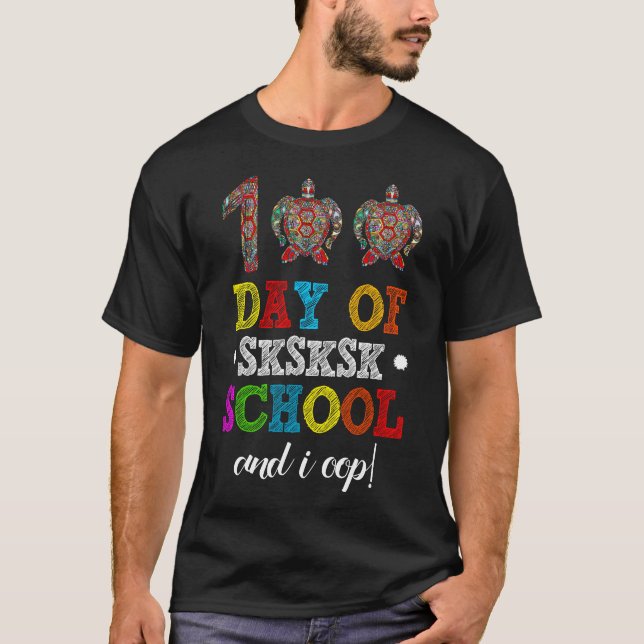 Camiseta 100 dias de escola (Frente)