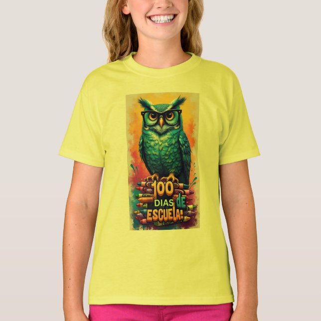 Camiseta 100 dias de escola (Frente)