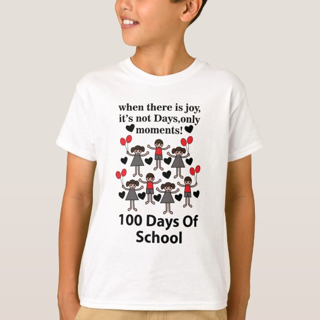 Camiseta 100 Dias De Escola (Frente)