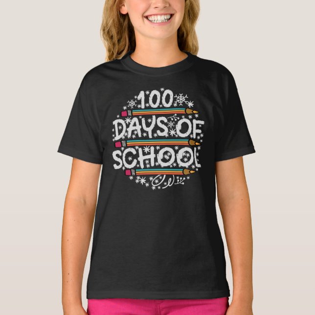 CAMISETA 100 DIAS DE ESCOLA. (Frente)