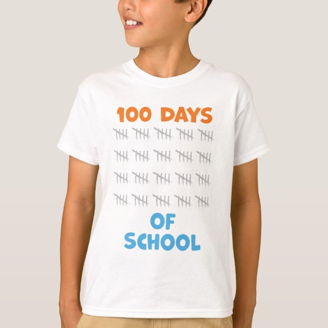 Camiseta 100 dias de escola (Frente)