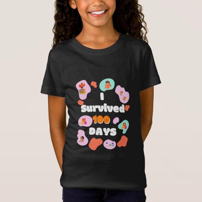 Camiseta 100 Dias De Escola (Frente)