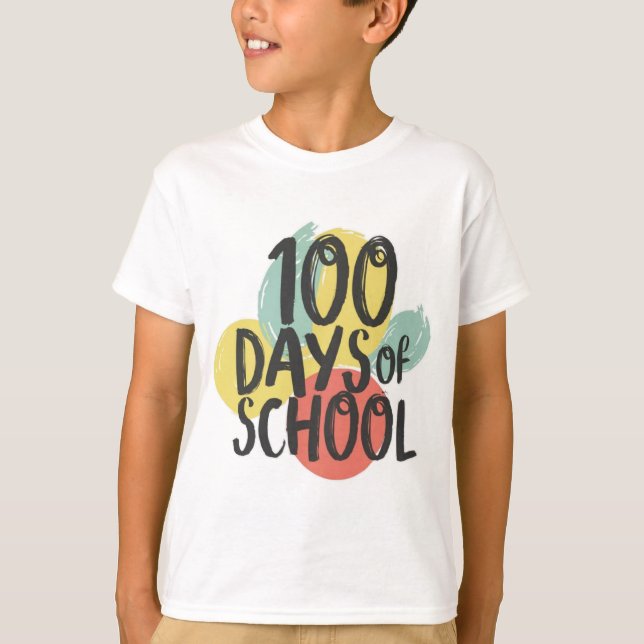Camiseta 100 dias de escola (Frente)