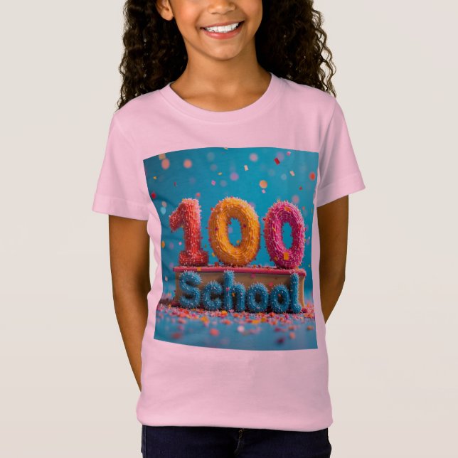 Camiseta 100 dias de escola (Frente)