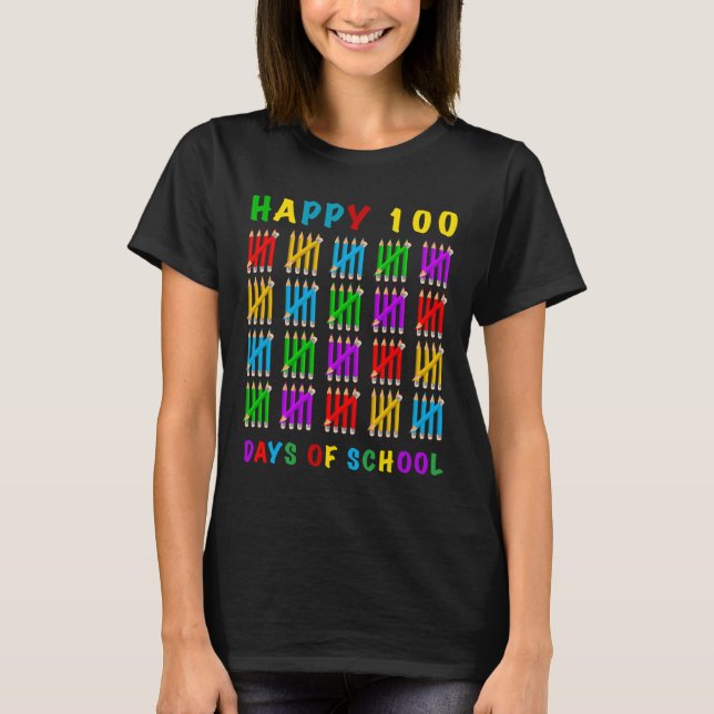 Camiseta 100 Dias De Escola (Frente)