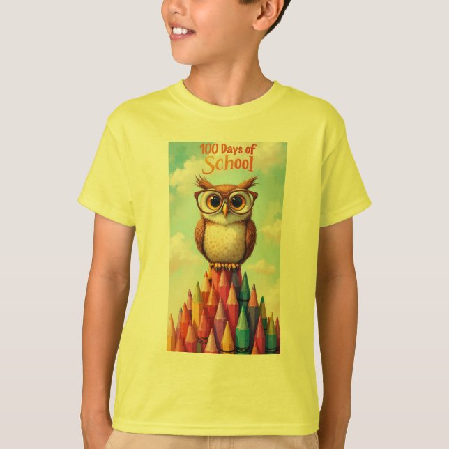 Camiseta 100 dias de escola (Frente)