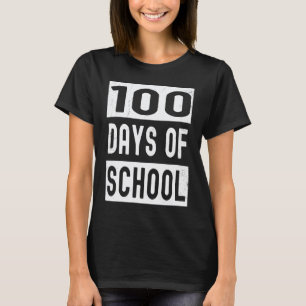 Camiseta 100 Dias de Escola 100º Dia de Escola Crianças e T