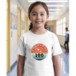 Camiseta 100 Dias de Escola, 100 Dias Letivos