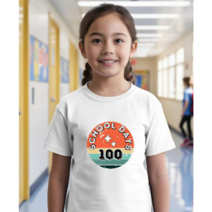 Camiseta 100 Dias de Escola, 100 Dias Letivos