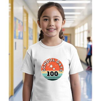 Camiseta 100 Dias de Escola, 100 Dias Letivos