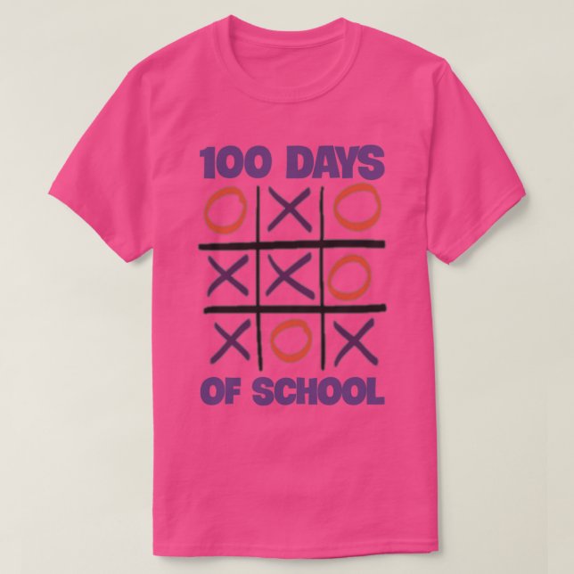 Camiseta 100 dias de escola 107 (Frente do Design)