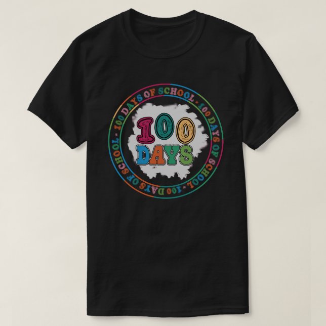 Camiseta 100 dias de escola (2) (Frente do Design)