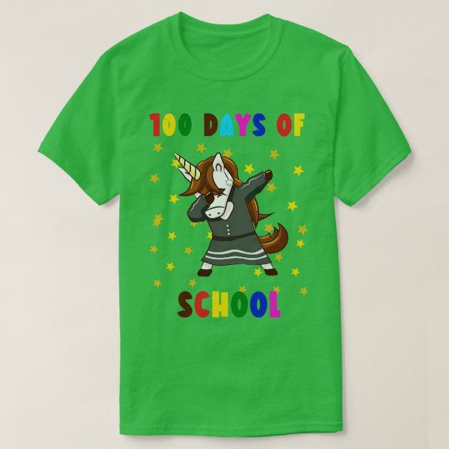 Camiseta 100 Dias De Escola 6 (Frente do Design)