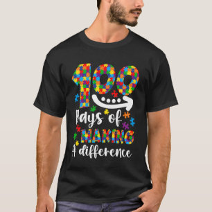 Camiseta 100 Dias de Escola Abrace a Diferença Conscientiza