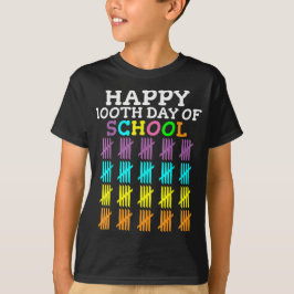 Camiseta 100 Dias De Escola Aluno Professor