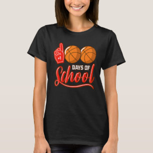 Camiseta 100 Dias de Escola Basquete Meninos Professor 100º