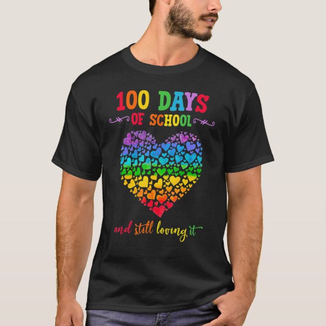 Camiseta 100 Dias De Escola Celebram 100º Dia Da Escola B (Frente)