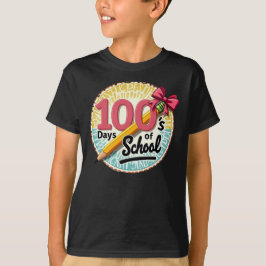 Camiseta 100 Dias de Escola | Celebre Aprendizado e Crescim