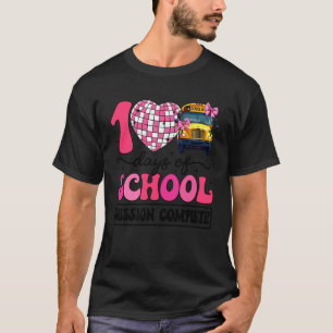 Camiseta 100 Dias de Escola Completo Laços Coquette Meninas