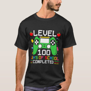 Camiseta 100 Dias De Escola Completou O Jovens Jovens Jogad