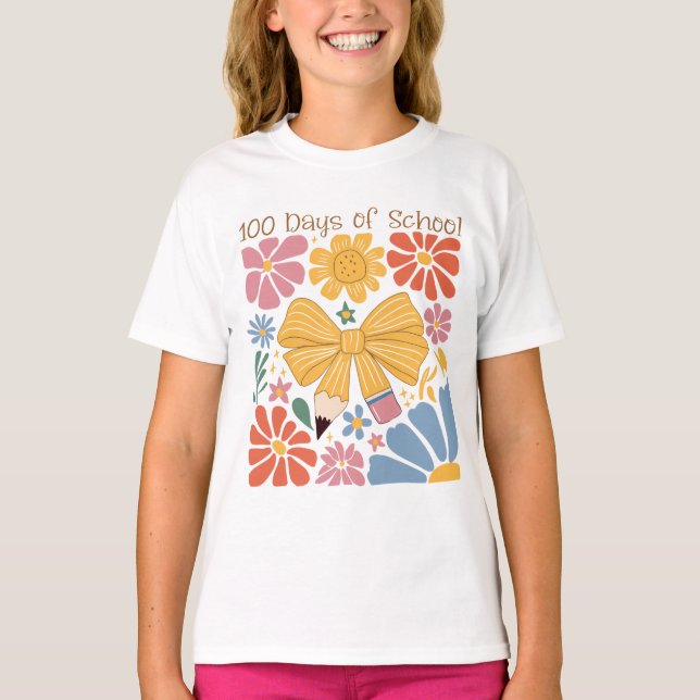 Camiseta 100 Dias de Escola Coquette (Frente)