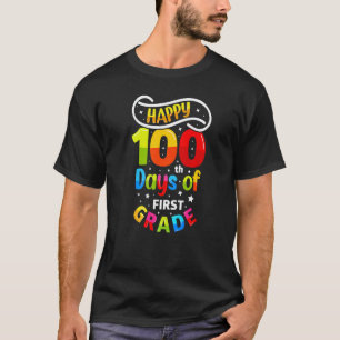 Camiseta 100 Dias de Escola Crianças da 1ª Série Professor
