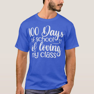 Camiseta 100 dias de escola de amar minha classe 1