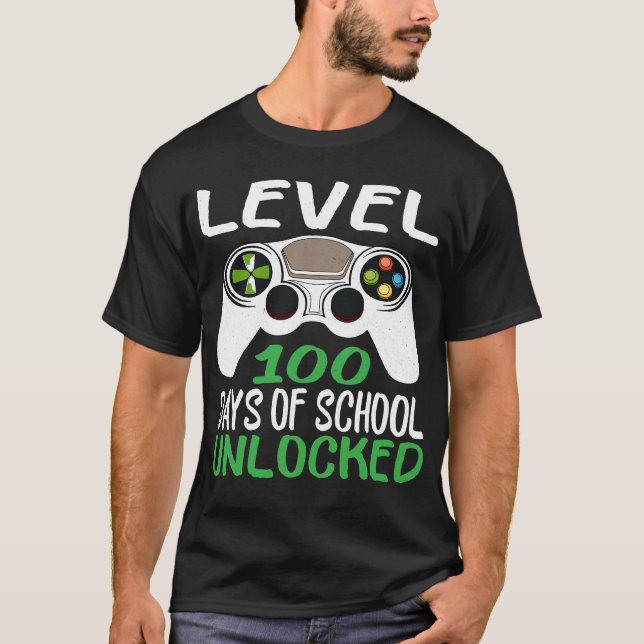 Camiseta 100 Dias de Escola Desbloqueados (Frente)