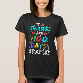 Camiseta 100 Dias De Escola Design Para Crianças E Jardim D
