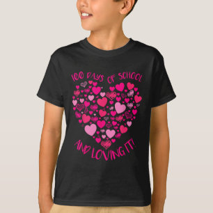 Camiseta 100 Dias De Escola E Ainda A Adorando Bonita