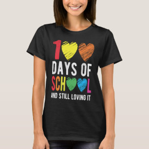Camiseta 100 Dias De Escola E Ainda Adorando Para Professor