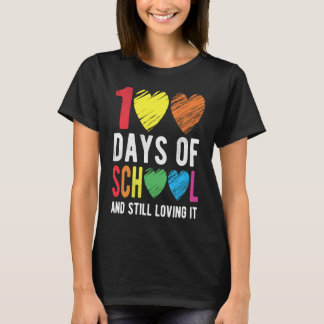 Camiseta 100 Dias De Escola E Ainda Adorando Para Professor