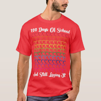 Camiseta 100 Dias De Escola E Ainda Adorando Professora Ou