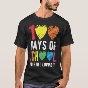 Camiseta 100 Dias De Escola E Ainda Amando Para Professor
